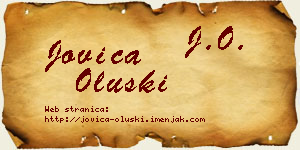 Jovica Oluški vizit kartica